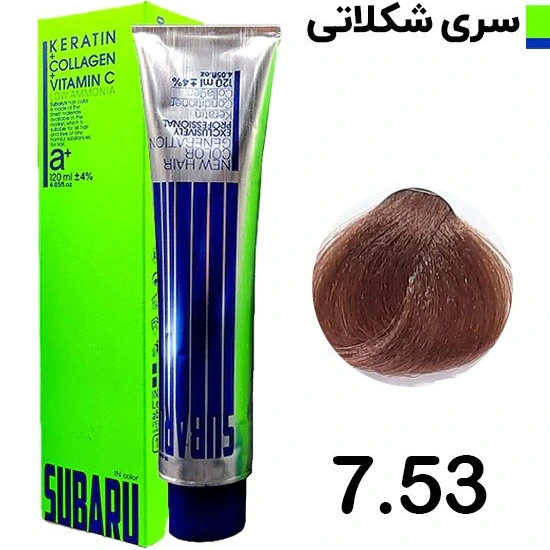 رنگ مو بلوند شکلاتی تیره سوبارو شماره 7.53