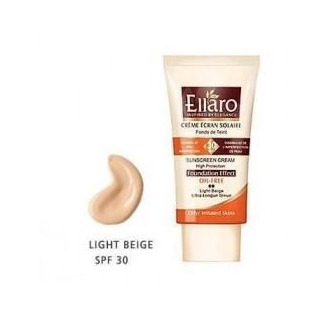 کرم ضد آفتاب فاقد چربی کرم پودری الارو SPF30 بژ روشن مناسب پوست چرب
