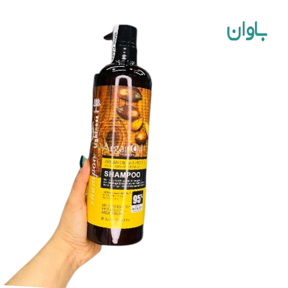 شامپو فری سولفات حاوی روغن آرگان ساخت اسلواکی Lightness sulfate free shampoo