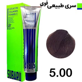 رنگ مو سوبارو شماره 5.00 رنگ قهوه ای روشن قوی حجم 120میلی لیتر