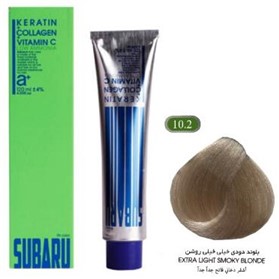 رنگ مو سوبارو شماره 10.2 رنگ بلوند دودی خیلی خیلی روشن حجم 120میلی لیتر
