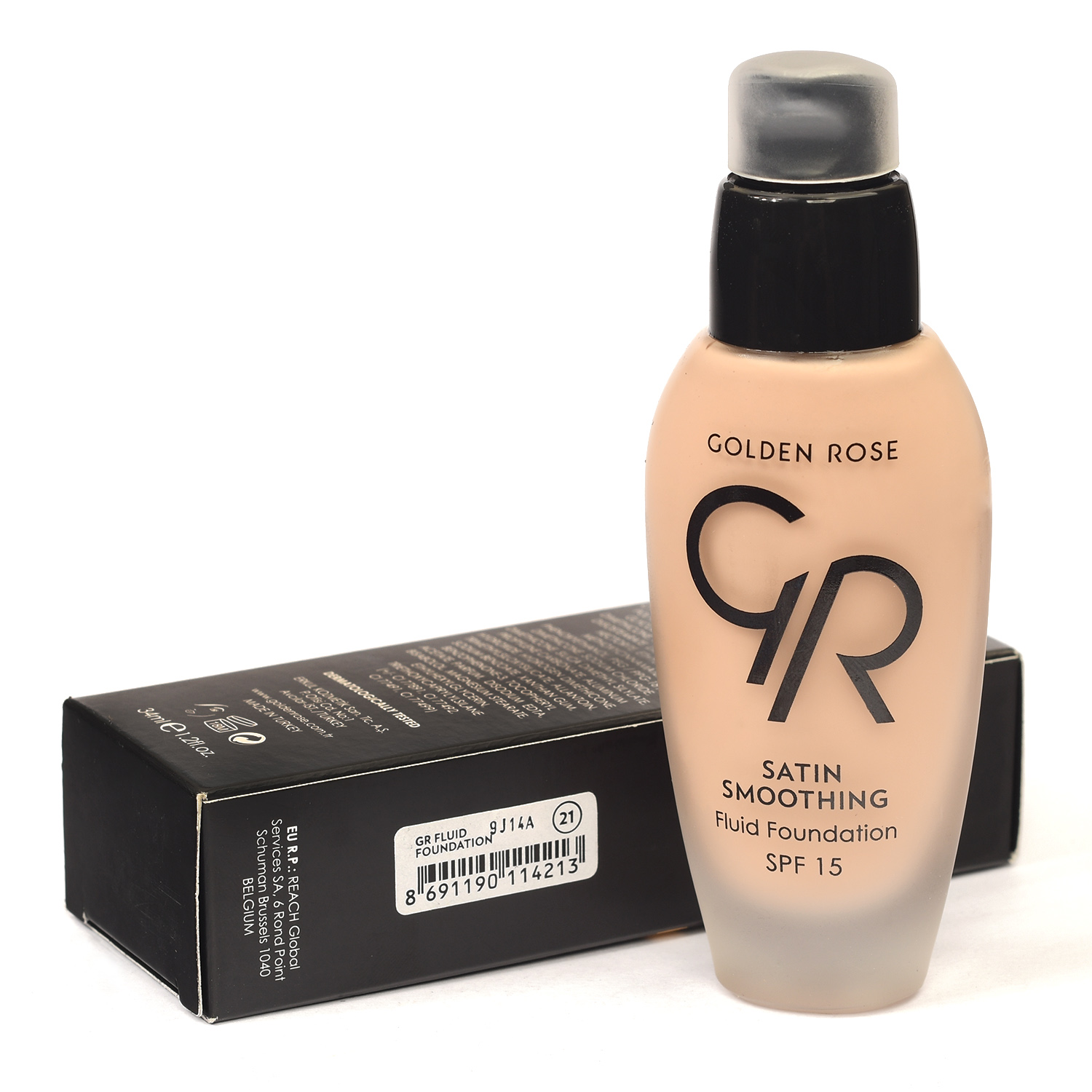 کرم پودر ساتین GR حاوی SPF 15 شماره 21