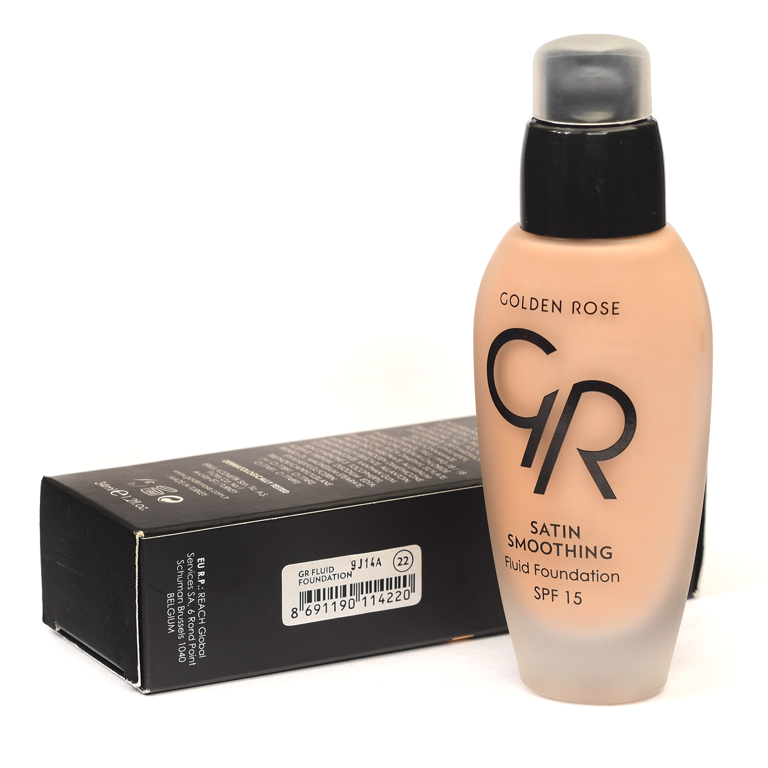 کرم پودر ساتین GR حاوی SPF 15 شماره 22